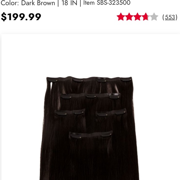 New 18” seamless clip in extensions, dark brown
Never used - Picture 6 of 6